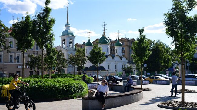 Благоустройство пешеходных зон на Садовом кольце