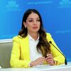 Глава Ростуризма Зарина Догузова во время брифинга