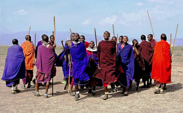 Представители племени Масаи в Танзании