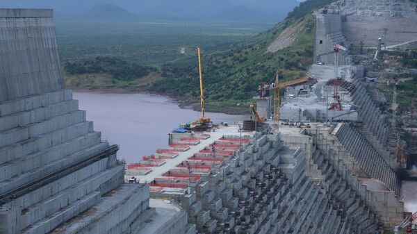 Строительство плотины Возрождение на Ниле в Эфиопии