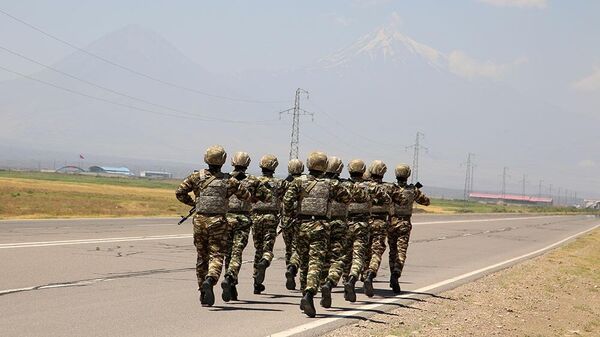 Турецкие военные, прибывшие на учения в Азербайджан