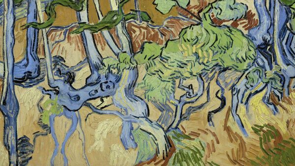 Картина художника Ван Гога Корни деревьев