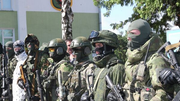 Военнослужащие спецназа белорусской армии
