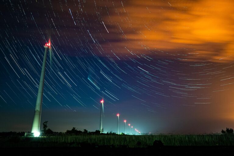 Ветряная электростанция Адыгейской ВЭС на территории Шовгеновского и Гиагинского районов Республики Адыгея