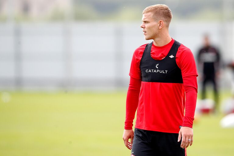 Нападающий Спартака Александр Кокорин