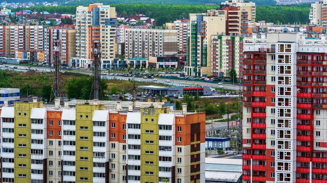 Вид на жилые кварталы