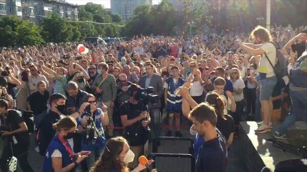 Перемен! : акция в поддержку Тихановской в центре Минска