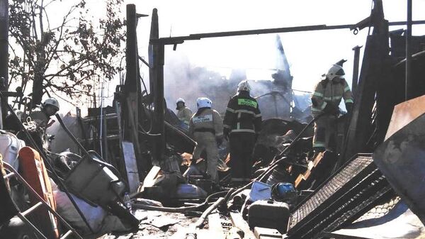 Пожар, затронувший 10 жилых домов в Железнодорожном районе Самары