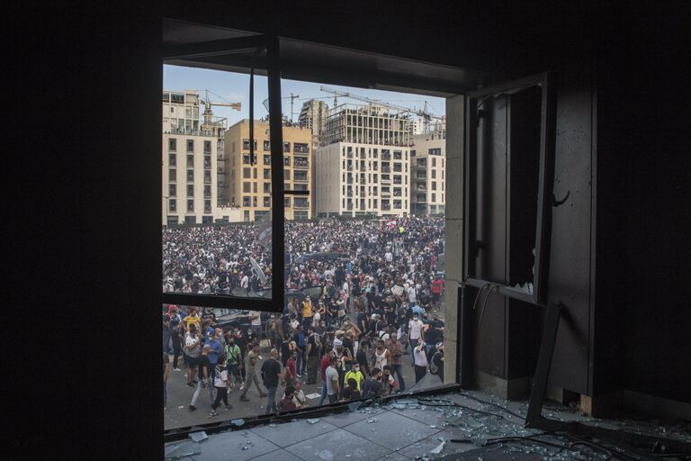Столкновения в центре Бейрута Столкновения в центре Бейрута