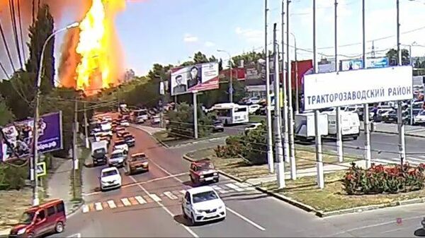 Взрыв на газовой заправке в Волгограде: кадры с камер наблюдения