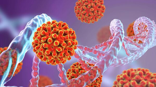 Вирус гепатита B и молекула ДНК