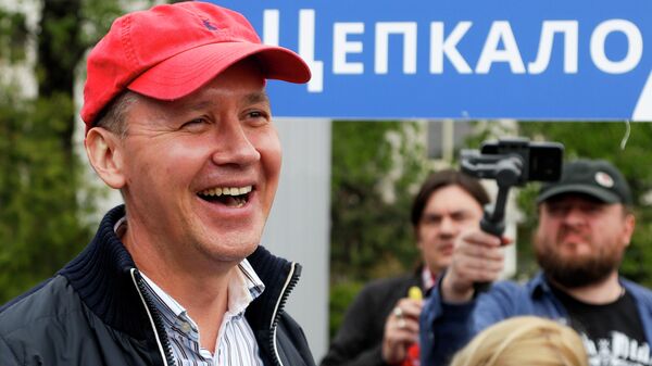 Белорусский государственный деятель, экс-претендент на пост президента Белоруссии Валерий Цепкало