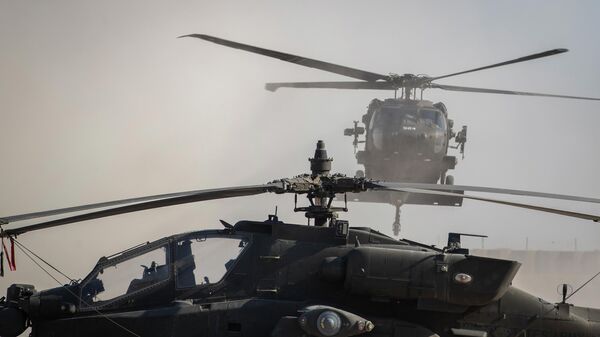 Вертолеты на военной базе США