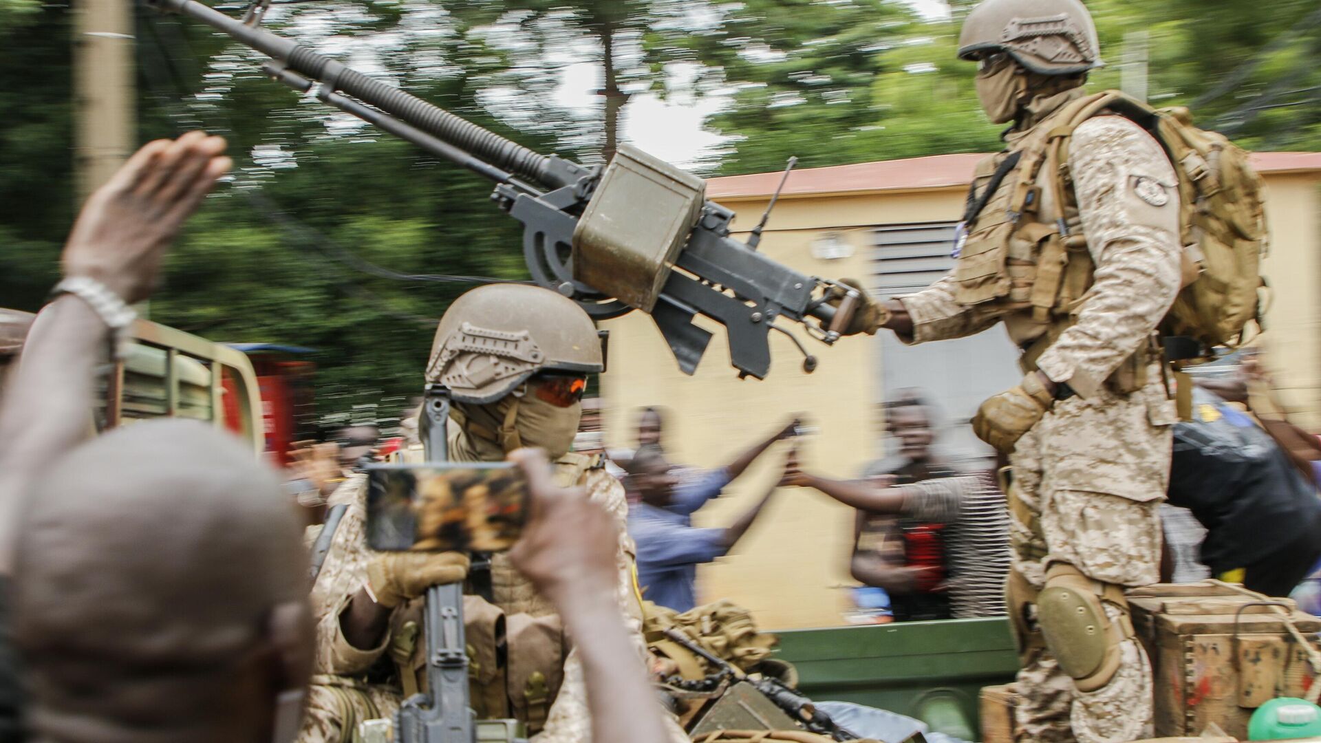 Военнослужащие в столице Мали Бамако. 18 августа 2020 - РИА Новости, 1920, 29.09.2021