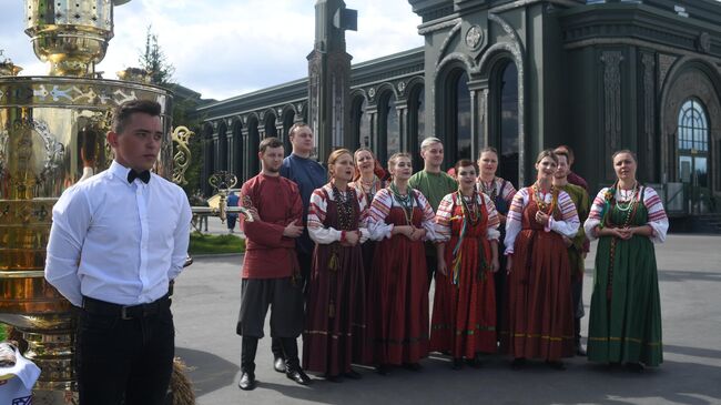 На православной яблочной ярмарке, приуроченной к празднику Преображения Господня