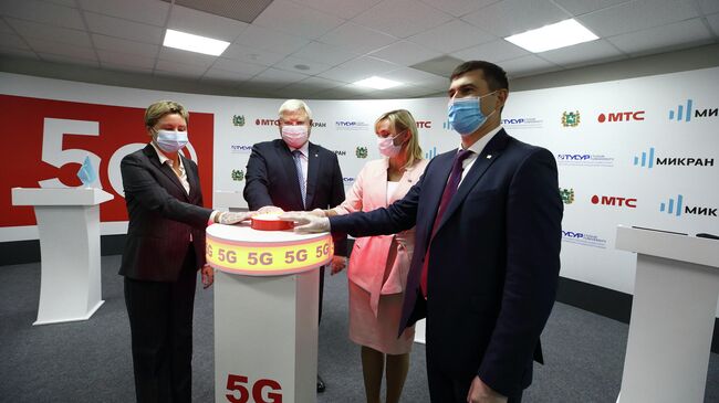 Церемония запуска пилотной сети 5G МТС в Томске