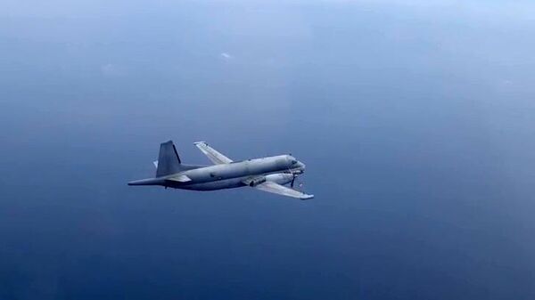Самолет-разведчик НАТО, перехваченный над Черным морем. Скриншот видео