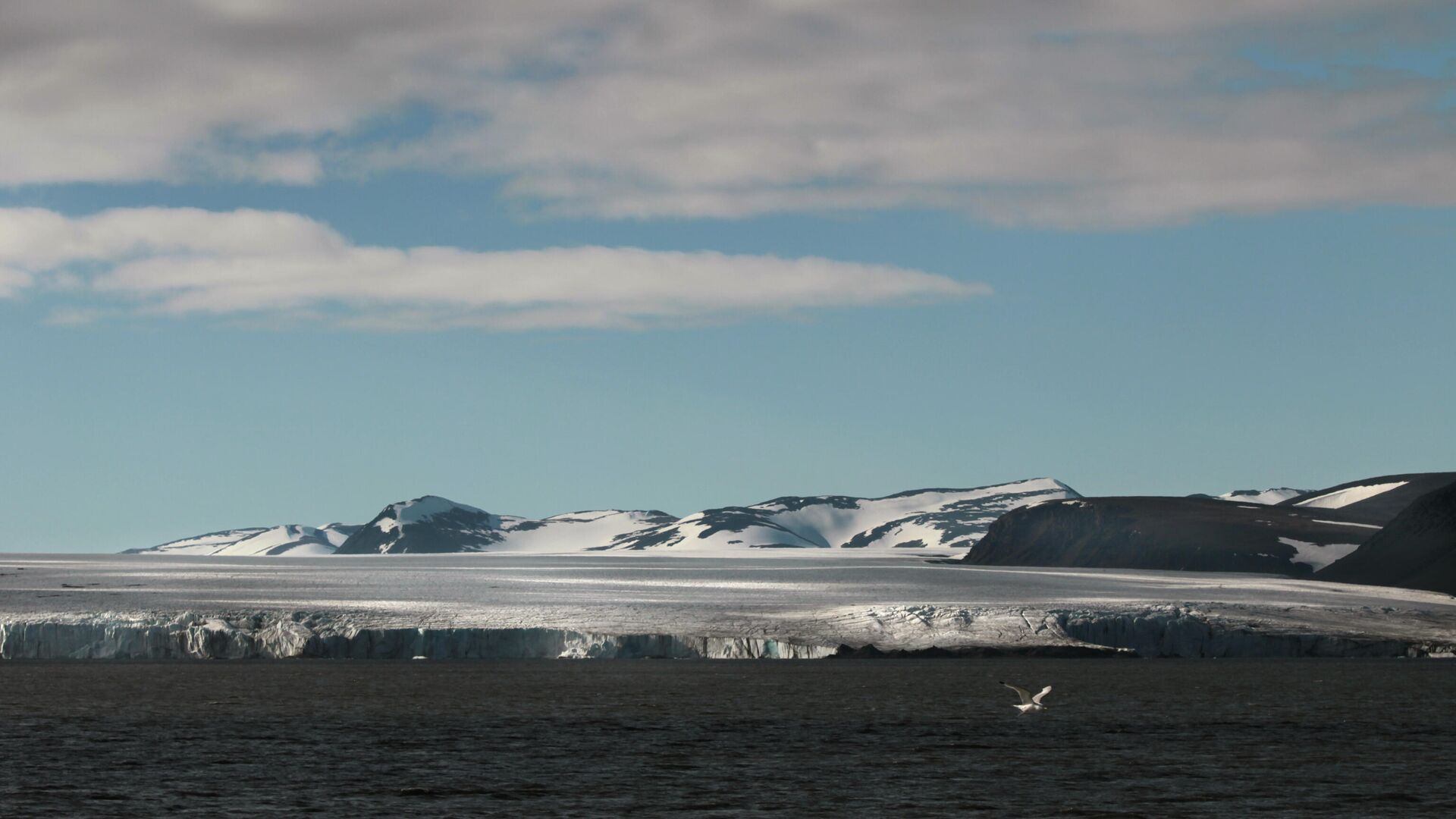 Вид на ледник Серп и Молот в районе архипелага Новая Земля - РИА Новости, 1920, 23.08.2020