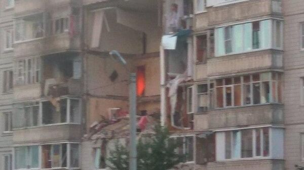 Фото очевидца на месте взрыва газа в жилом 10-этажном доме в Ярославле