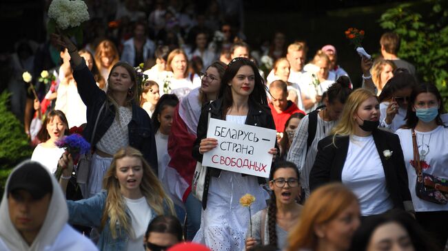 Мирная акция протеста в Минске