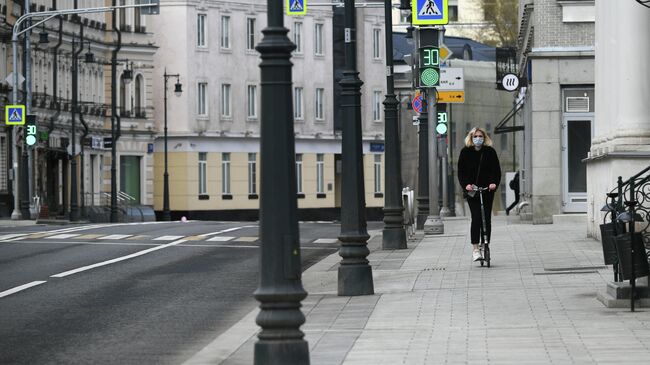 Москва во время режима самоизоляции жителей