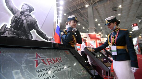 На Международном военно-техническом форуме Армия-2020 в конгрессно-выставочном центре Патриот