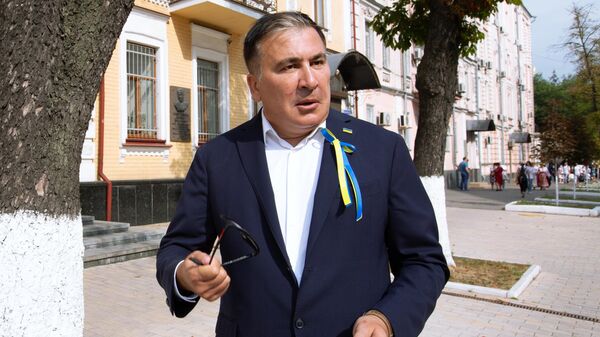 Михаил Саакашвили на Дне независимости Украины