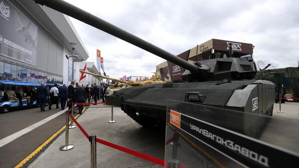Танк Т-14 Армата на выставке вооружений Международного военно-технического форума Армия-2020