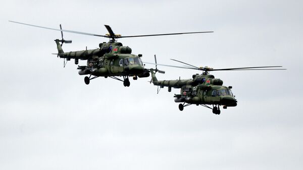 Вертолеты Ми-8МТ ВВС Белоруссии