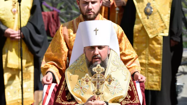 Предстоятель Украинской православной церкви Киевского патриархата (УПЦ КП) митрополит Киевский и всея Украины Епифаний 