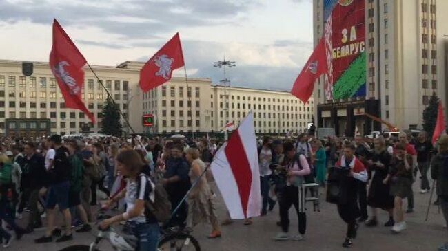 В центре Минска включили громкоговорители