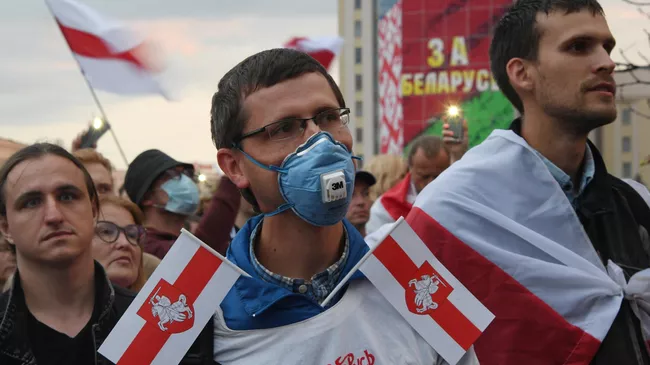 Митинг оппозиции в Минске