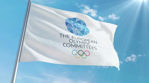 Флаг Европейских олимпийских комитетов (EOC)