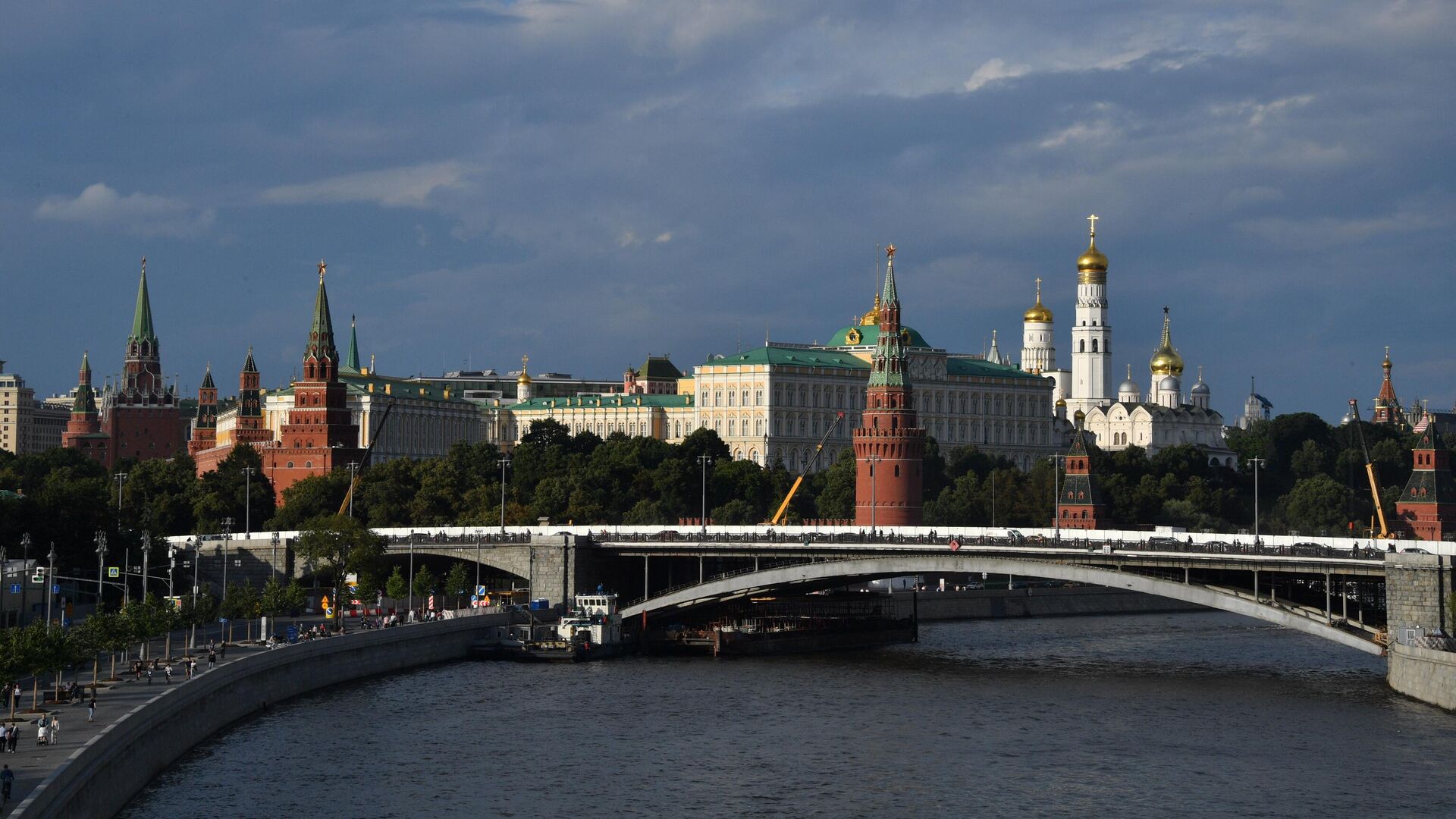 Вид на Большой Каменный мост в Москве - РИА Новости, 1920, 29.09.2020