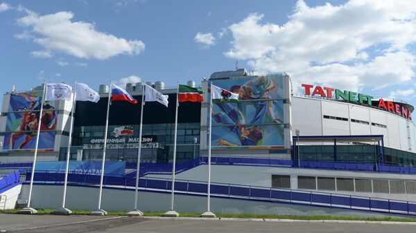 Ледовый дворец Татнефть арена в Казани.