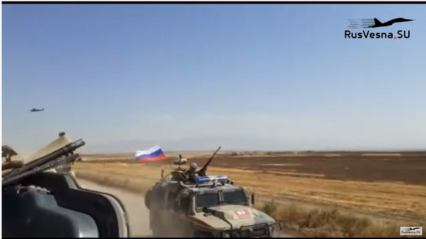 Появилось видео инцидента с российскими и американскими военными в Сирии