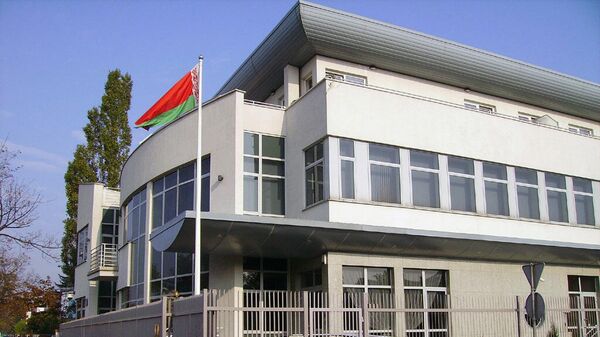 Здание посольства Белоруссии в Польше