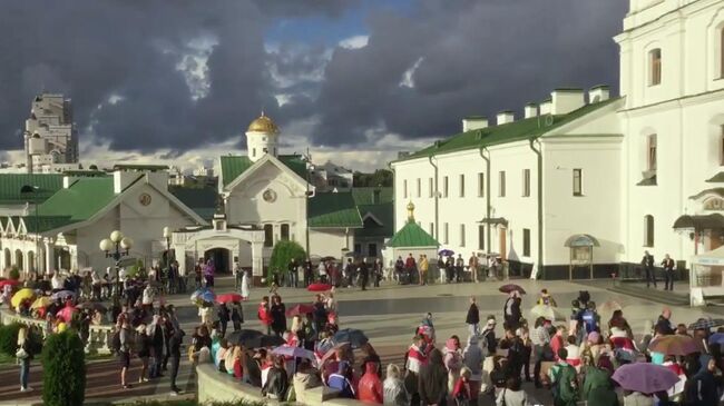 Акция протеста оппозиции на площади Свободы в Минске