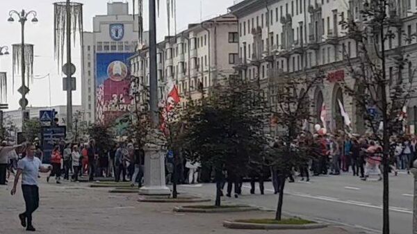 В центре Минска во время несанкционированной акции произошла потасовка