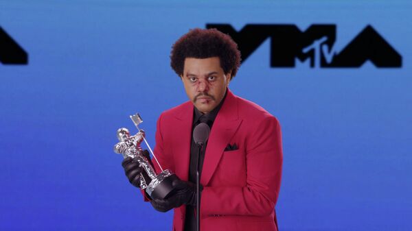 The Weeknd на церемонии вручения премии MTV Video Music Awards в Нью-Йорке