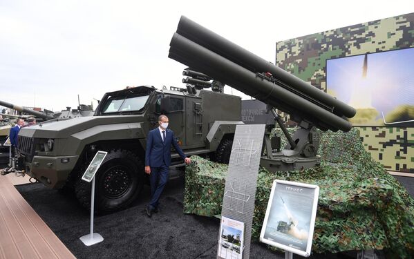 Противотанковый ракетный комплекс Гермес на выставке вооружений Международного военно-технического форума (МВТФ) Армия-2020 в военно-патриотическом парке Патриот