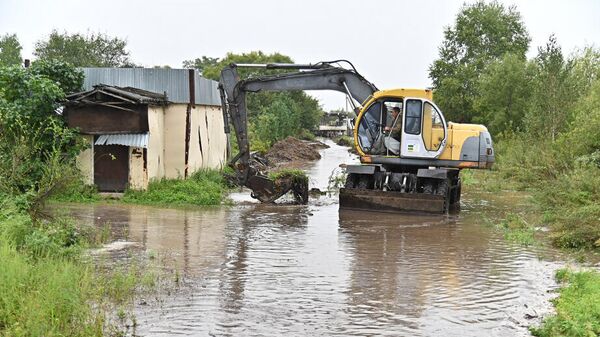 Ликвидация последствий паводка в Бикинском районе Хабаровского края