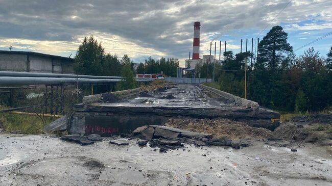 Мост через ручей Перевесный в Ханты-Мансийском автономном округе