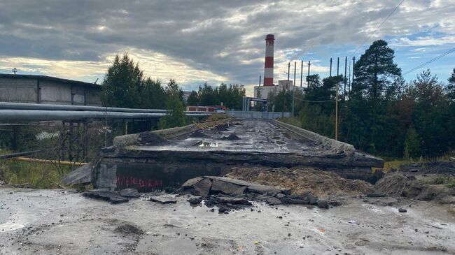 Мост через ручей Перевесный в Ханты-Мансийском автономном округе