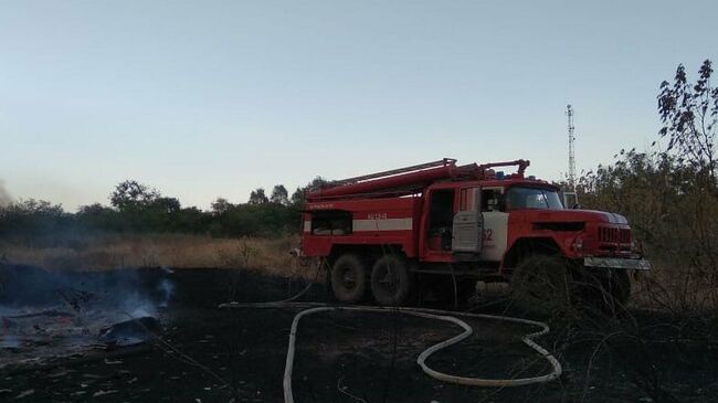 Тушение ландшафтных пожаров в Ростовской области