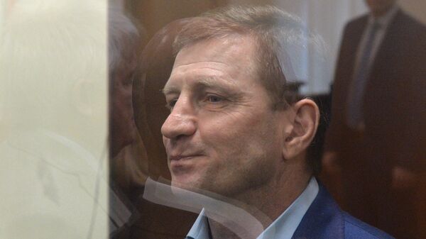 Бывший губернатор Хабаровского края Сергей Фургал на заседании в Басманном суде