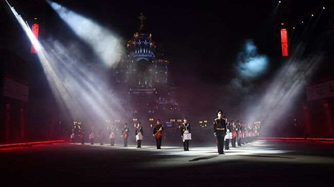 На XIII Международном военно-музыкальном фестивале Спасская башня