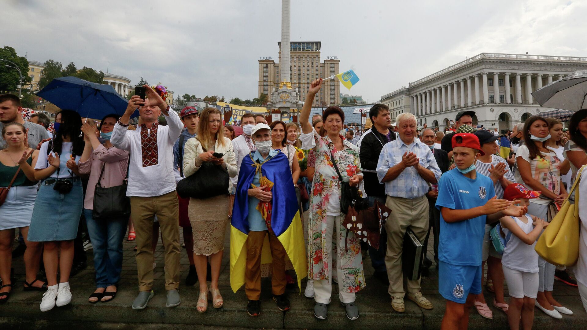 Люди на улице Киева - РИА Новости, 1920, 03.11.2020