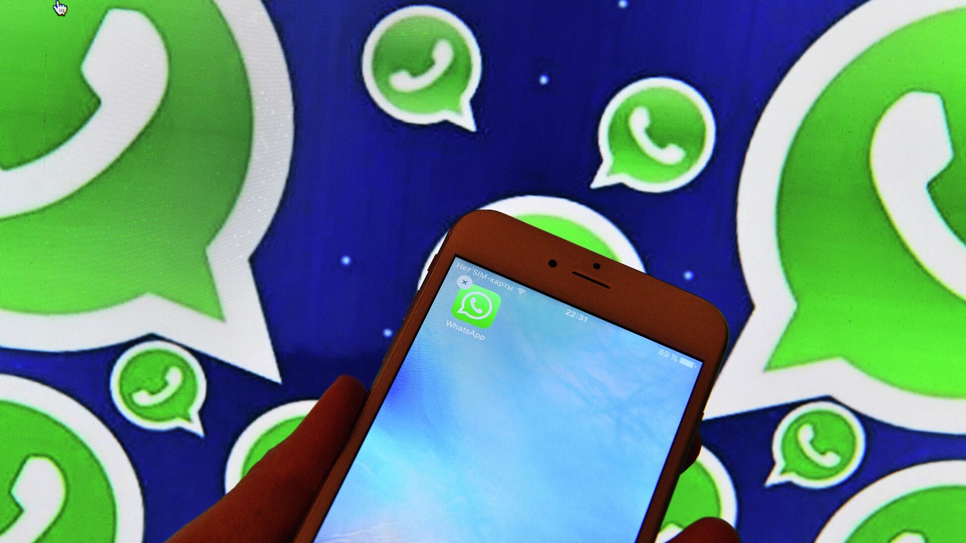 Иконка мессенджера WhatsApp на экране смартфона - РИА Новости, 1920, 01.12.2020