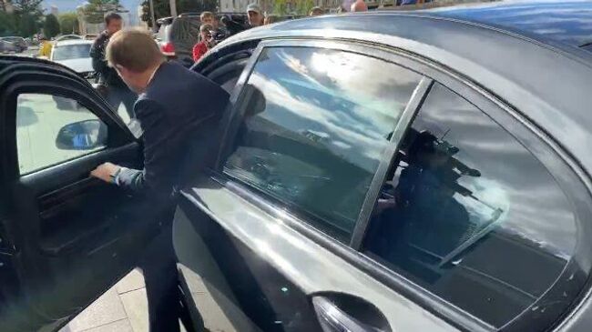 Немецкий посол покинул МИД РФ без комментариев для прессы